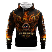 Eagle USMC 250Th Anniversary Camo Hoodie 1775 2025 Merch Marine Corps Veteran Clothing - Lilybirchmarket