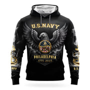Eagle USN Navy 250Th Anniversary Hoodie USN Merch United States Navy Veteran Gift Ideas - Lilybirchmarket
