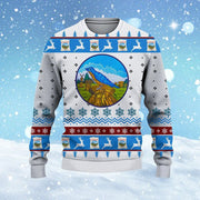 Eastern Bluebird Winter Ugly Christmas Sweater Xmas Sweatshirt Christmas Presents For Dad - Lily Birch Market