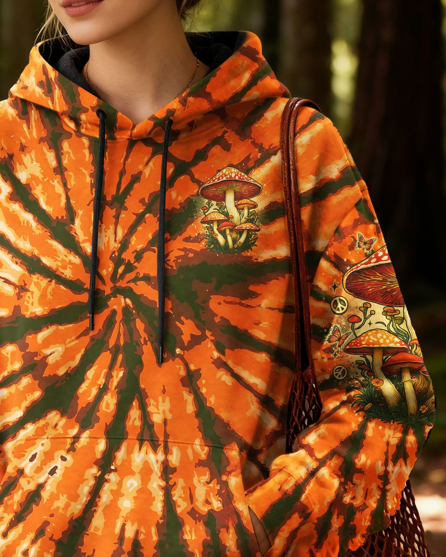 Eat Mushrooms See The Universe Hoodie Hippie Tie Dye Hoodie Christmas Gifts For Bestie - Lilybirchmarket