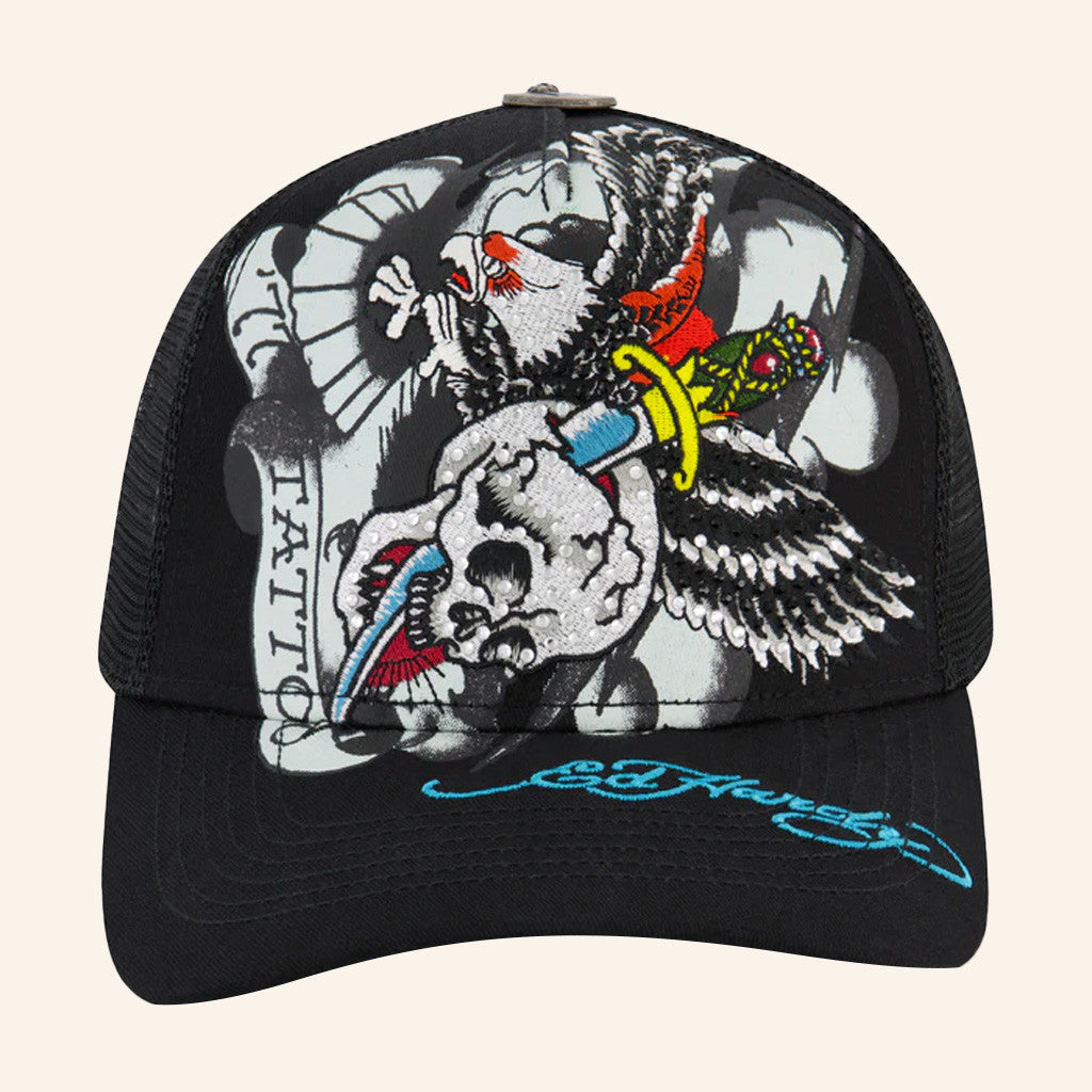 Ed Hardy Merch 77 Eagle Trucker Hat Christmas Gifts For Boyfriend - Lilybirchmarket