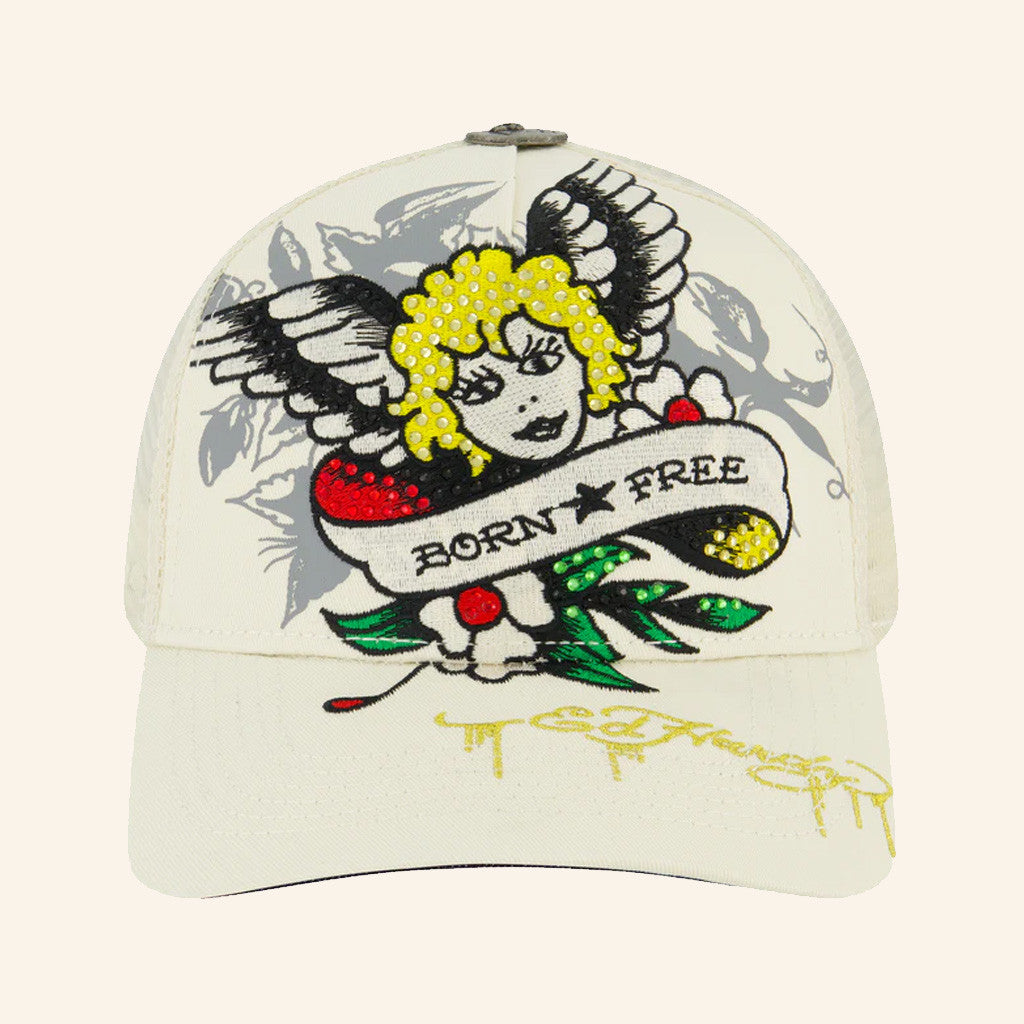 Ed Hardy Merch Cherub Trucker Hat Ed Hardy Hat Christmas Gifts For Girlfriend - Lilybirchmarket