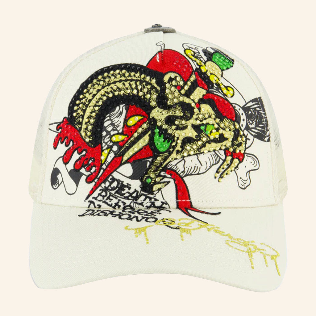 Ed Hardy Merch Dagger Snake Trucker Hat Ed Hardy Hat Christmas Presents For Boyfriend - Lilybirchmarket