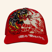 Ed Hardy Merch Eagle Panther Trucker Hat Ed Hardy Hat Xmas Gifts For Husband - Lilybirchmarket