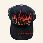 Ed Hardy Merch Flame Logo Trucker Hat Christmas Presents For Boyfriend - Lilybirchmarket