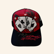 Ed Hardy Merch Lost Americana Cards Trucker Hat Christmas Gifts For Dad - Lilybirchmarket