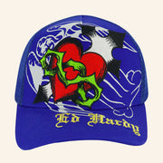 Ed Hardy Merch Sacred Heart Trucker Hat Ed Hardy Hat Christmas Presents For Him - Lilybirchmarket