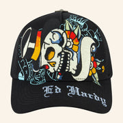 Ed Hardy Merch Tiger Skull Trucker Hat Ed Hardy Hat Christmas Gift Ideas For Boyfriend - Lilybirchmarket