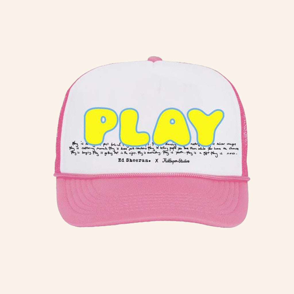 Ed Sheeran Merch Play X Kidsuper Trucker Hat Birthday Gifts For Daughter - Lilybirchmarket