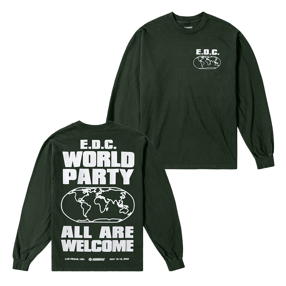 EDC Merch EDC Las Vegas Globe Welcome Sweatshirt Gifts For Music Fans Birthday Gift for Husband - Lilybirchmarket