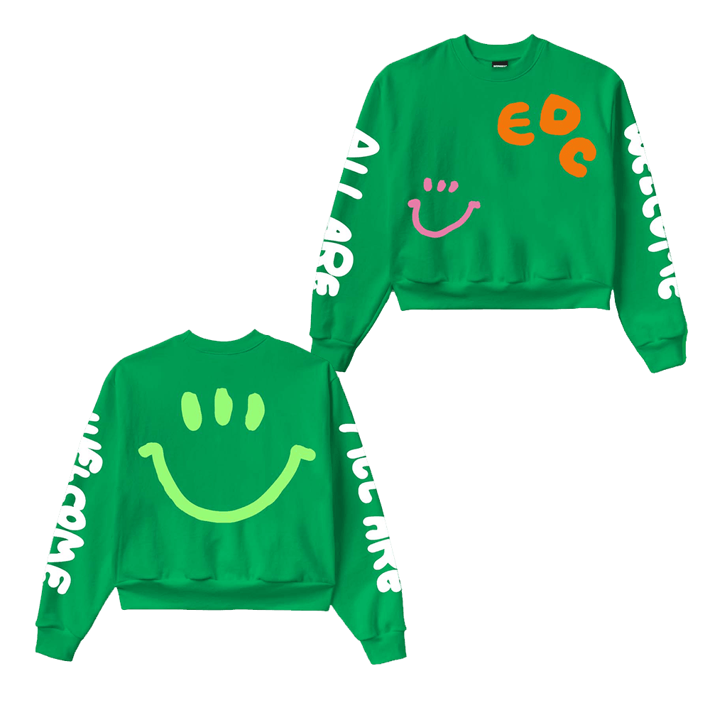 EDC Merchandise EDC Smile Scribble Sweatshirt Gifts For Music Fans Father's Day Gift for Dad - Lilybirchmarket