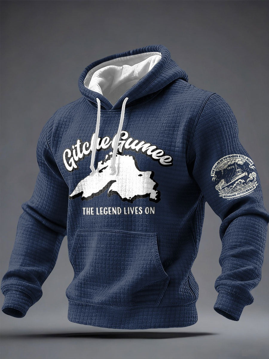 Edmund Fitzgerald Hoodie Gitche Gumee The Legend Lives On Fifty Years Remember Merch Gifts - Lilybirchmarket