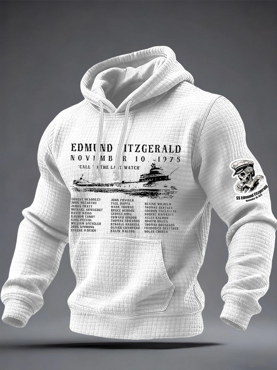 Edmund Fitzgerald Hoodie November 10Th 1975 Call To The Last Watch Apparel Gifts For Men - Lilybirchmarket
