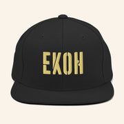 Ekoh Music Merch Broken Stencil Snapback Hat Gift Ideas For Music Lovers - Lilybirchmarket
