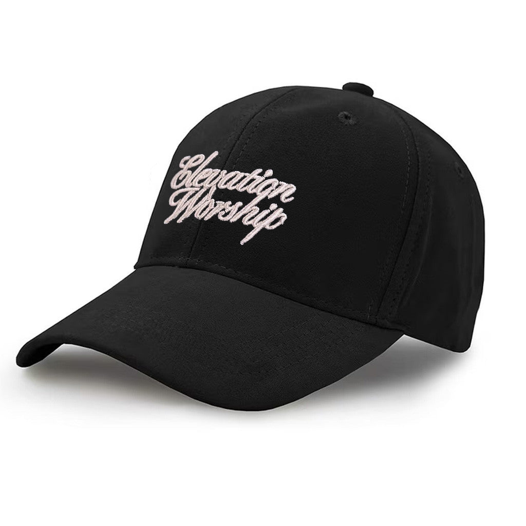 Elevation Worship Merch EW Corduroy Embroidered Hat Black Gifts For Dad - Lilybirchmarket