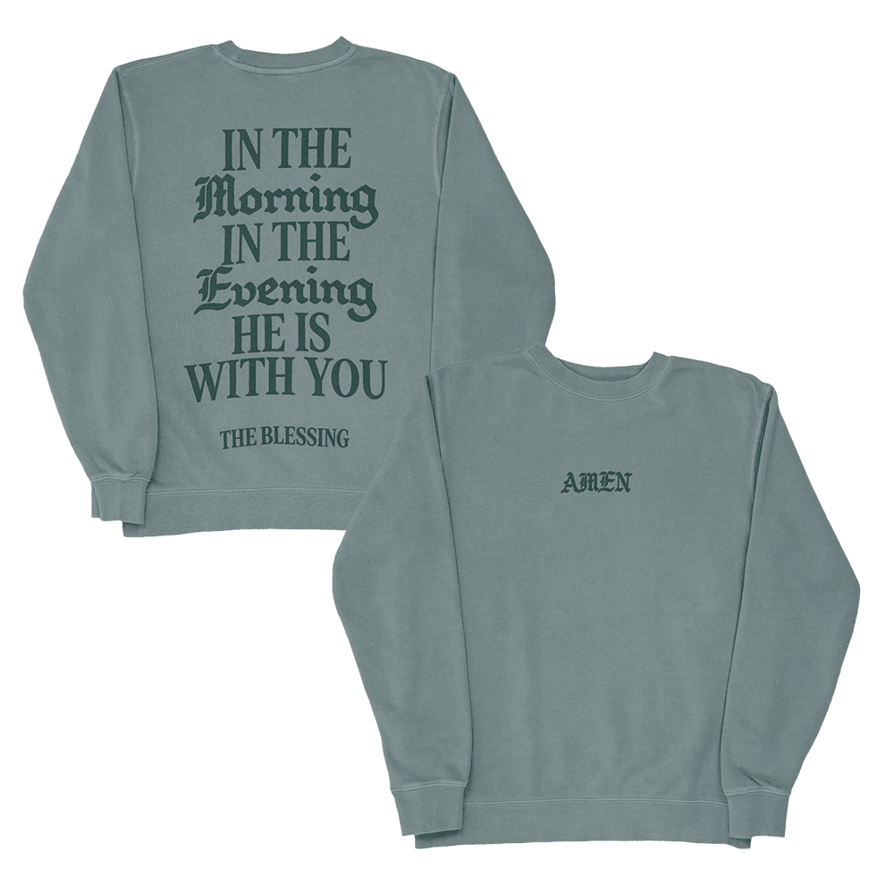 Elevation Worship Merch Sweatshirt In The Morning In The Evening He Is With You Sweatshirt - Lilybirchmarket