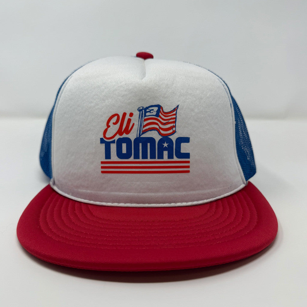 Eli Tomac Merch Eli Tomac Flag Trucker Snapback Hat Best Gifts For Racing Fans - Lilybirchmarket