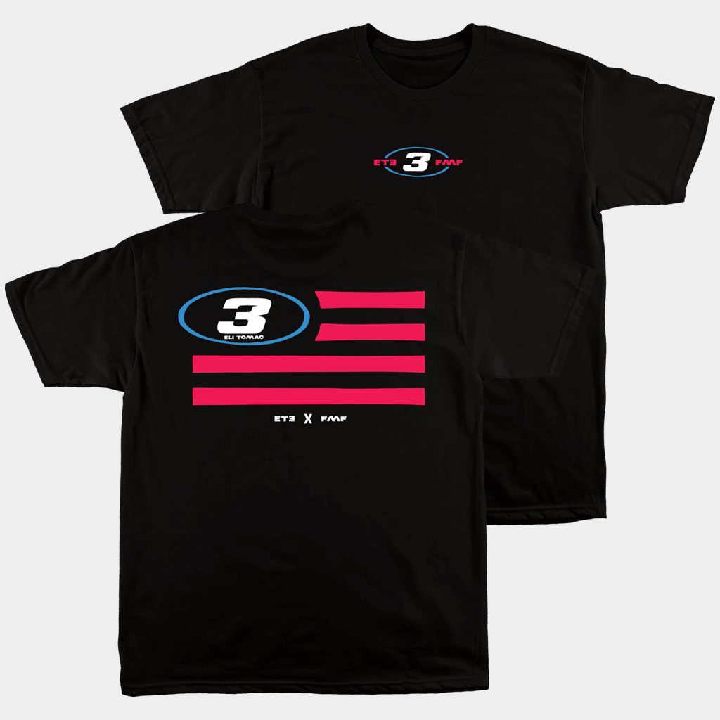 Eli Tomac Merch ET3 Flag T-Shirt Eli Tomac Shirt Best Gifts For Racing Fans - Lily Birch Market