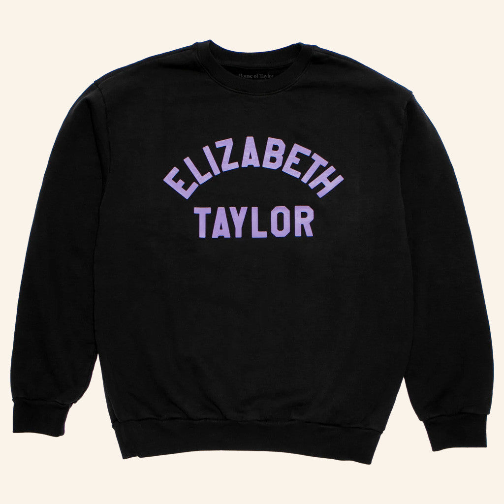 Elizabeth Taylor Merch Elizabeth Taylor Black Sweatshirt Birthday Ideas For Her - Lilybirchmarket
