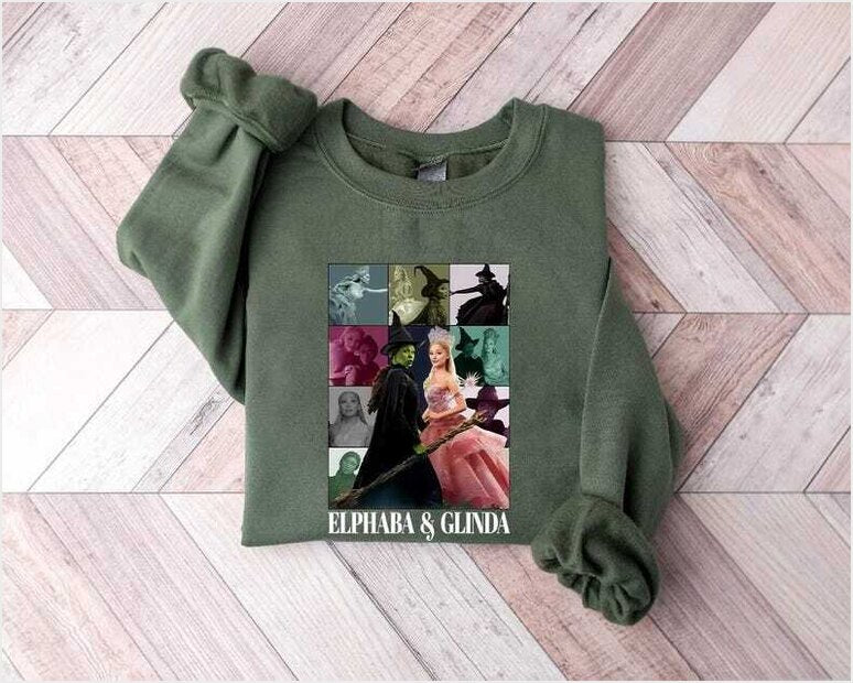 Elphaba And Glinda The Eras Tour Essential T-Shirt, Wicked Sweatshirt And Gifts For Besties - Lilybirchmarket