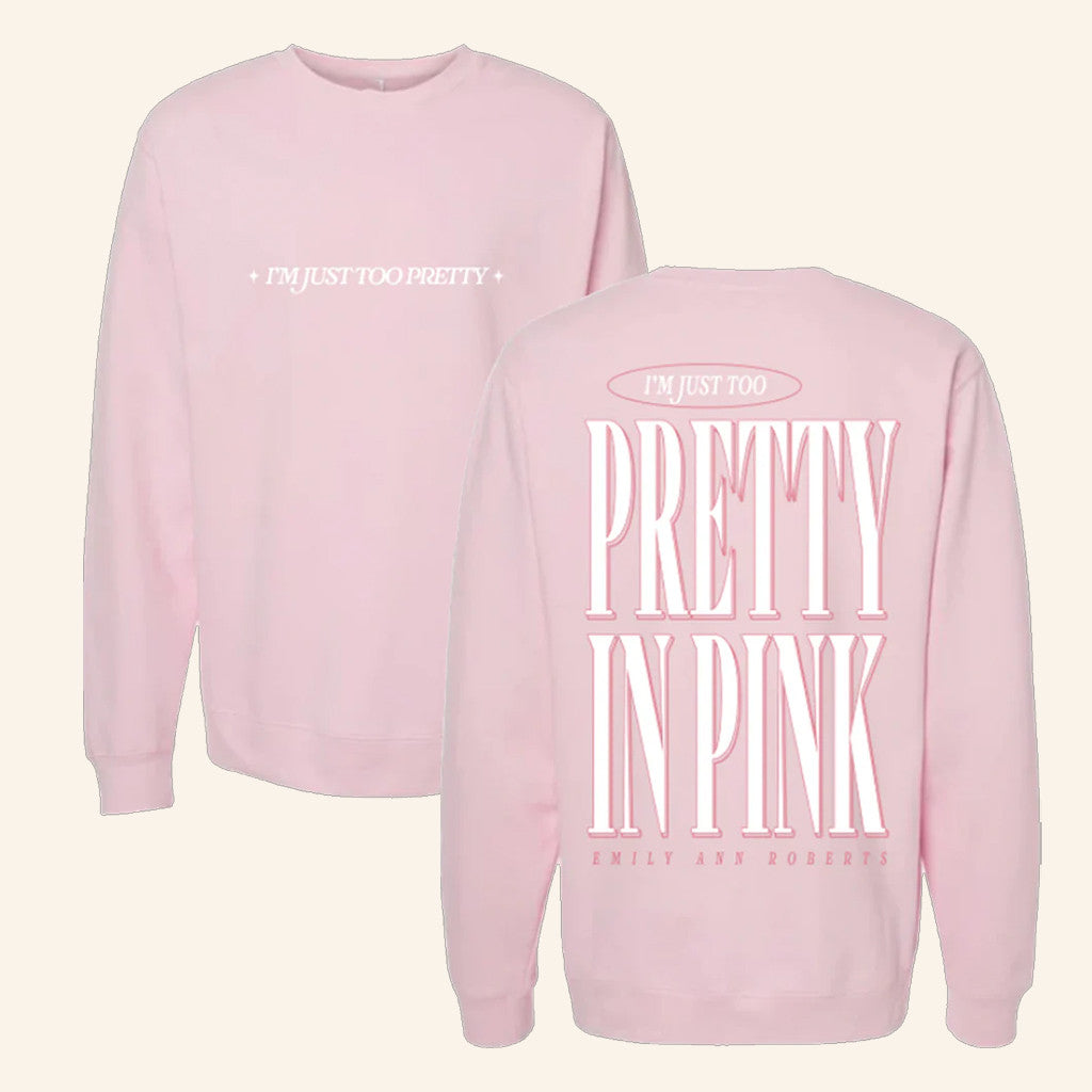 Emily Ann Merch Pretty In Pink Sweatshirt Christmas Present For Wife - Lilybirchmarket