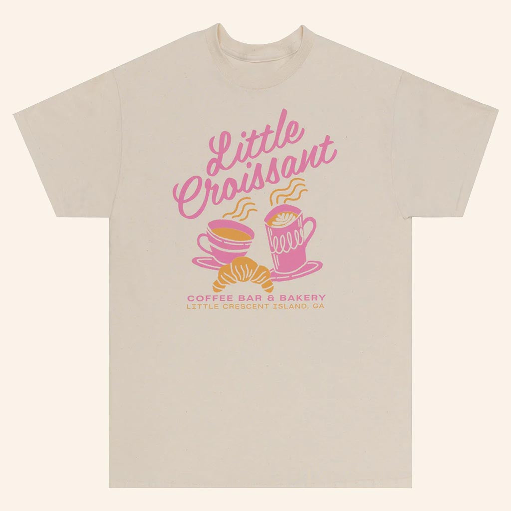 Emily Henry Merch Little Croissant Coffee Bar T-Shirt Best Birthday Gift For Her - Lily Birch Market