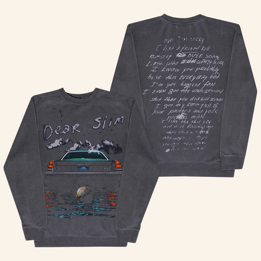 Eminem Merch Dear Slim Crewneck Sweatshirt Gift Ideas For Music Lovers - Lilybirchmarket