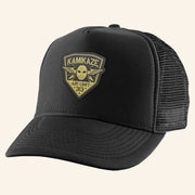 Eminem Merch Kamikaze Crest Trucker Hat Gifts For Music Enthusiasts - Lilybirchmarket
