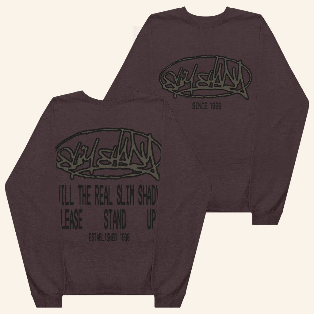 Eminem Merch Please Stand Crewneck Sweatshirt Gifts For Music Fans - Lilybirchmarket