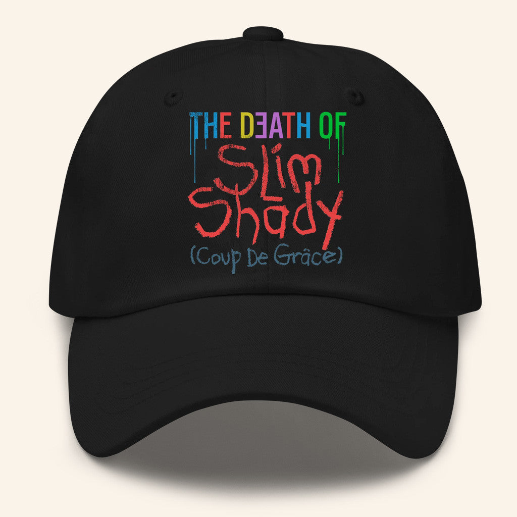 Eminem Merch The Death Of Slim Shady Logo Embroidered Hat Gifts For Rap Lovers - Lilybirchmarket