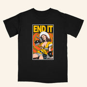 End It Merch Cowgirl Black T-Shirt Music Lover Gift Ideas For Him - Lily Birch Market