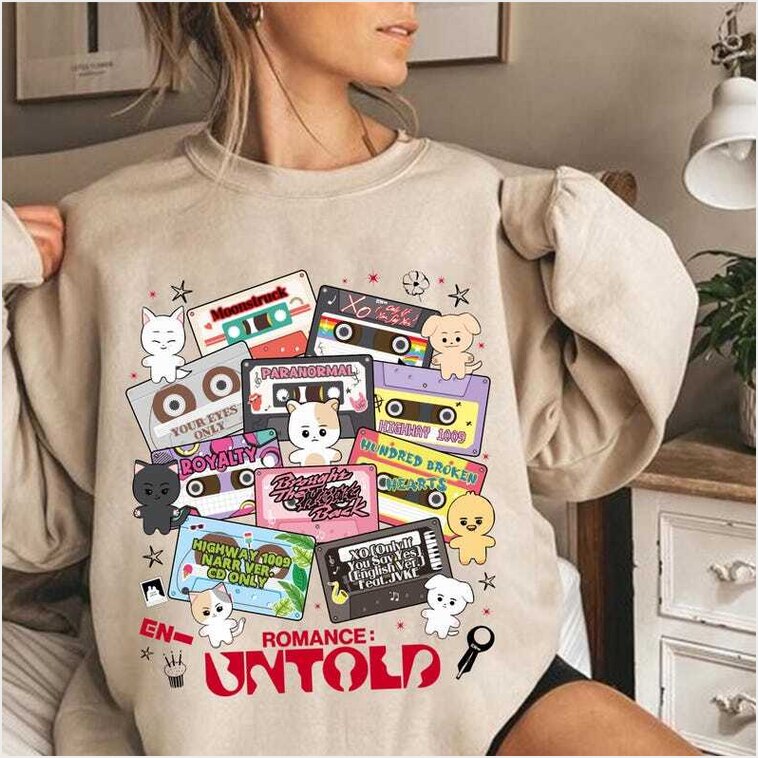 Enhypen Romance Untold Album Tracklist Sweatshirt Enhypen Love If You Say Shirt Gifts For Friends - Lilybirchmarket