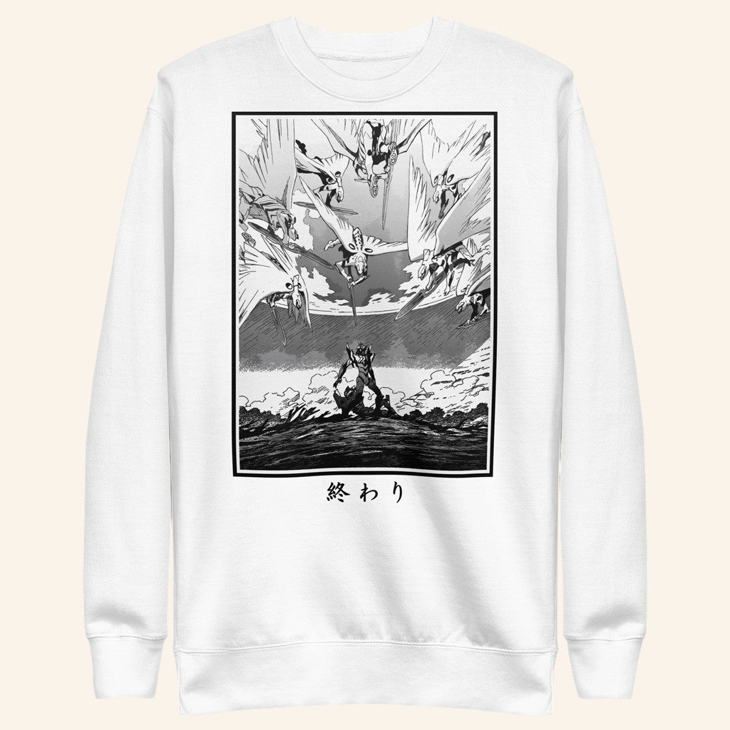 Evangelion Merch Neon Genesis Evangelion The End Sweatshirt Gifts For Manga Fans - Lilybirchmarket