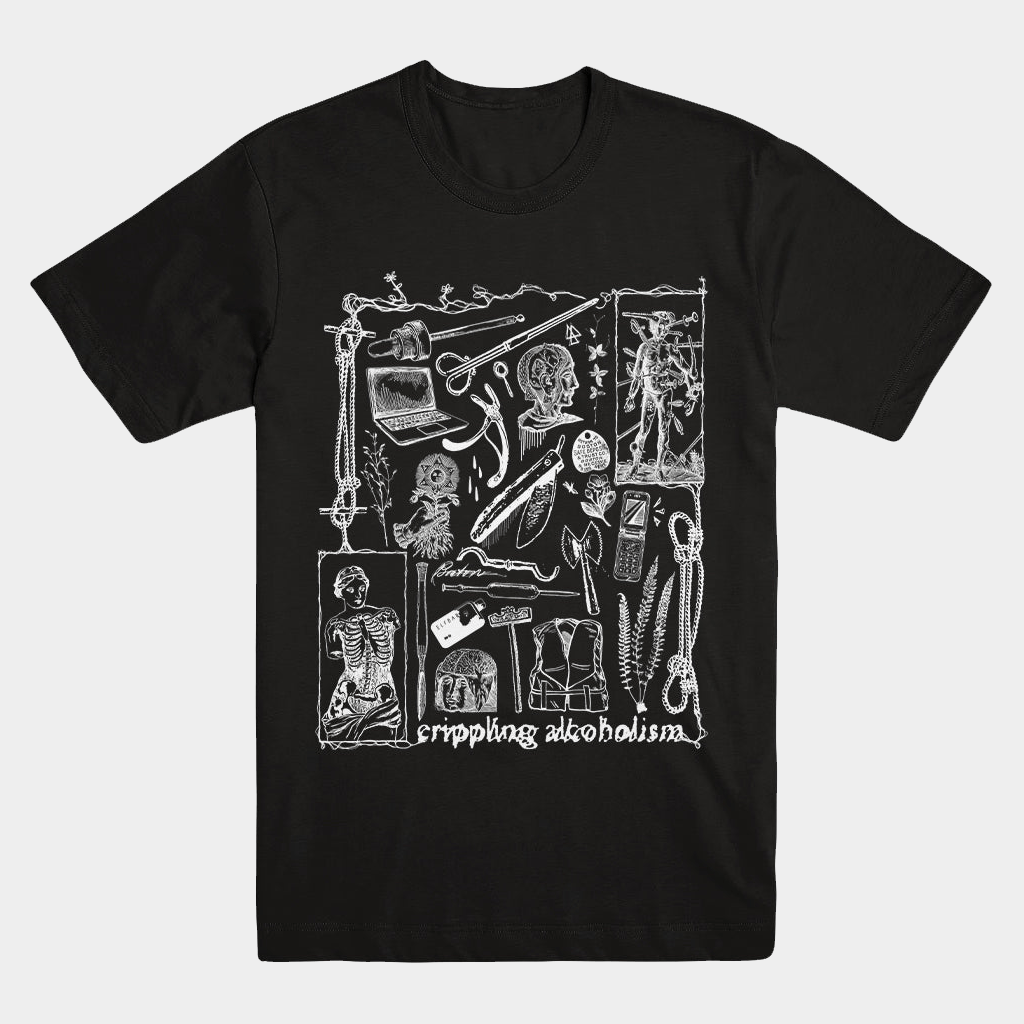 Evil Greed Merch Crippling Alcoholism Camgirl T-Shirt Gifts Ideas For Band Lovers - Lily Birch Market