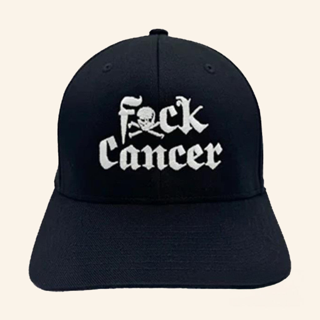 F Cancer Merch Embroidered Hat Gift Ideas For Dad - Lilybirchmarket