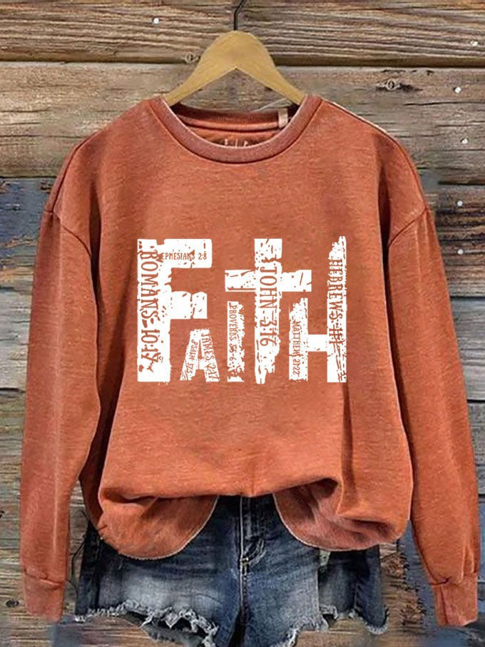 Faith Sweatshirt Women's Faith Based Sweatshirts Clothing Gifts For Ladies - Lilybirchmarket