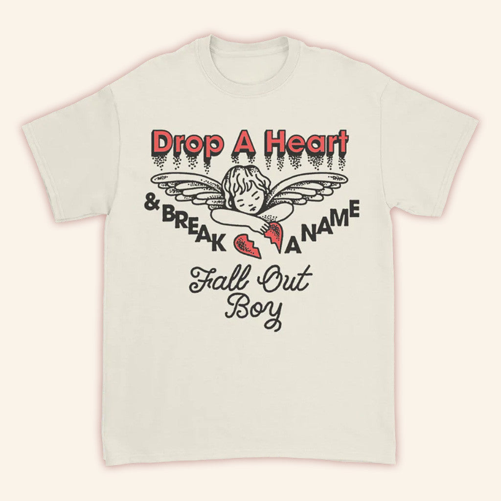 Fall Out Boy Merch Drop A Heart T-Shirt Best Gifts For Friends - Lily Birch Market