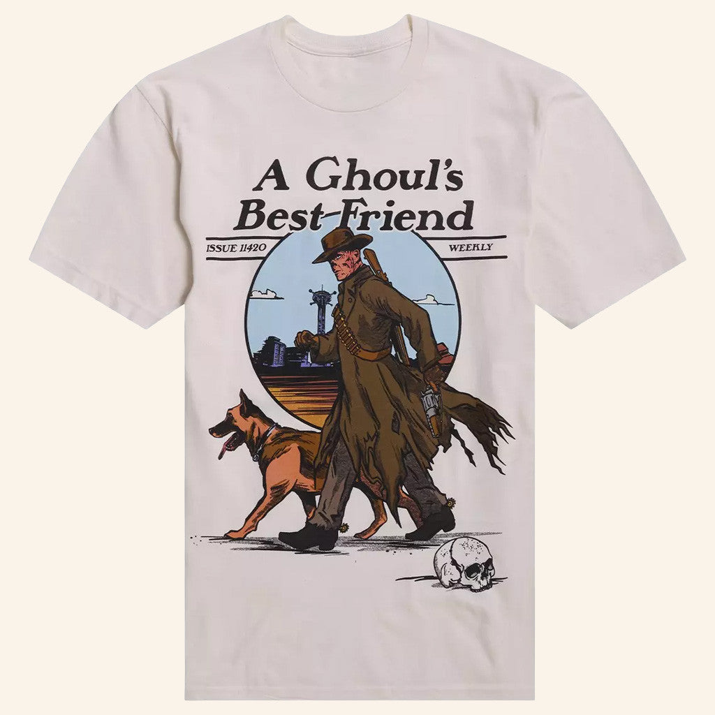 Fallout Merch A Ghoul's Best Friend T-Shirt Presents For Game Lovers - Lily Birch Market