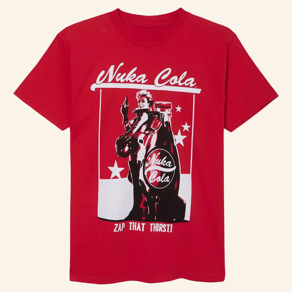 Fallout Merch Nuka Cola Poster T-Shirt Zap That Thirst Shirt Gifts For Friends - Lily Birch Market