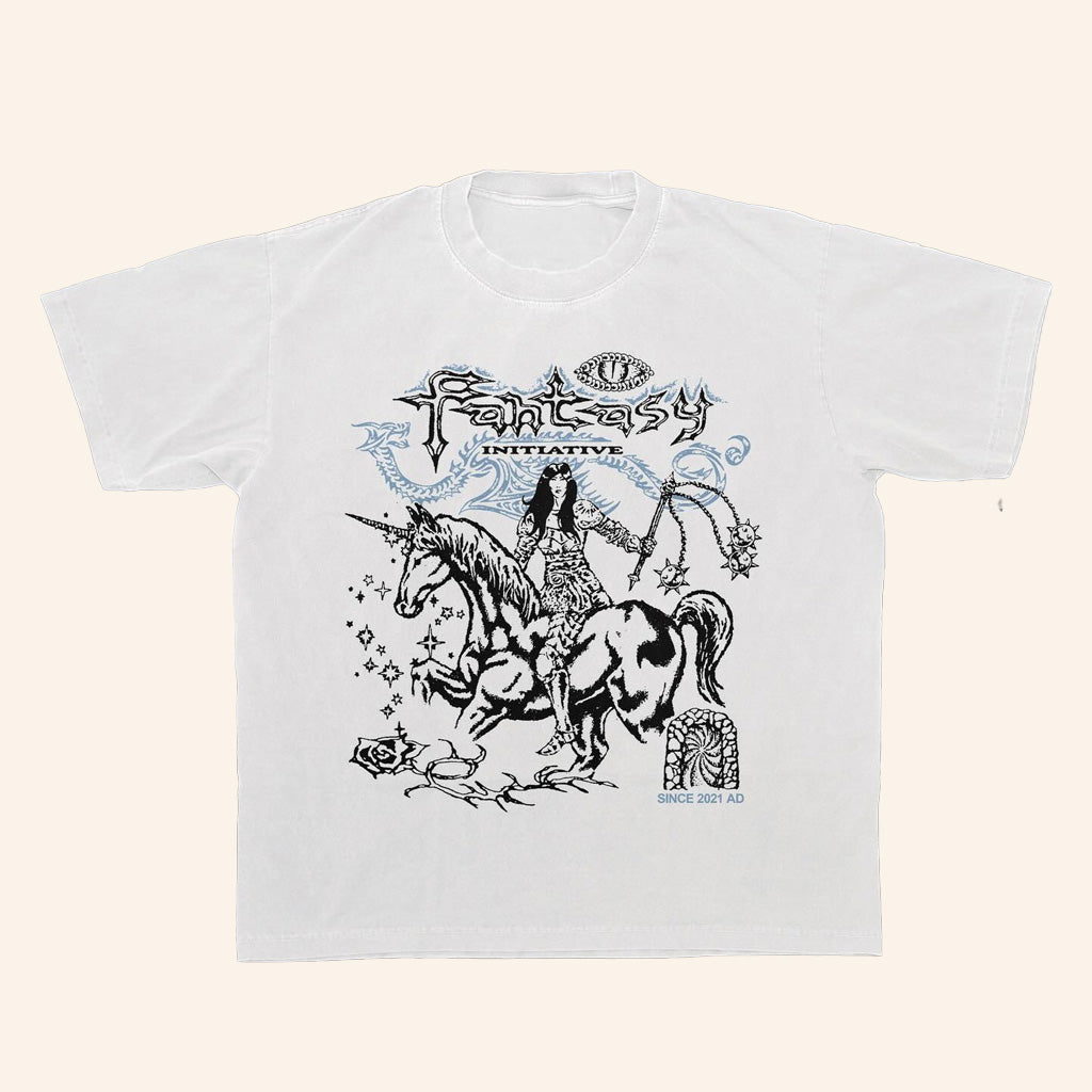 Fantasy Initiative Merch Unicorn T-Shirt Birthday Present For Husband - Lily Birch Market