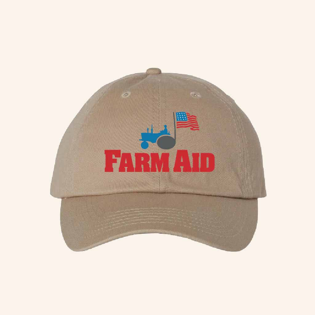 Farm Aid Merch Farm Aid Tractor Logo Baseball Hat Gifts For Farmer Dad - Lilybirchmarket