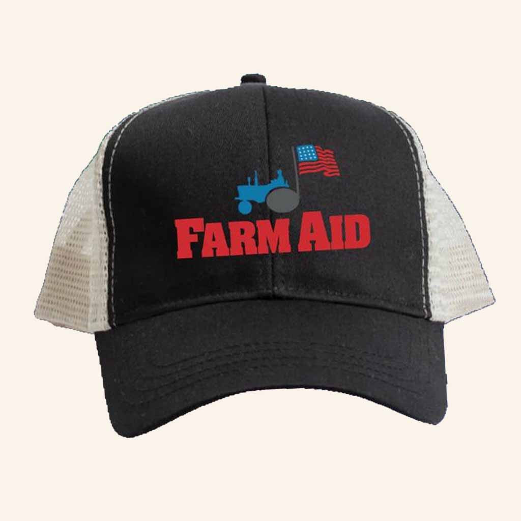 Farm Aid Merch Farm Aid Tractor Logo Trucker Hat Gift Ideas For Farmers - Lilybirchmarket