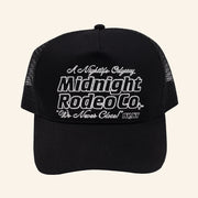 Fashion Moves Forward Merch Midnight Rodeo Nightlife Odyssey Embroidered Trucker Hat Gifts - Lilybirchmarket