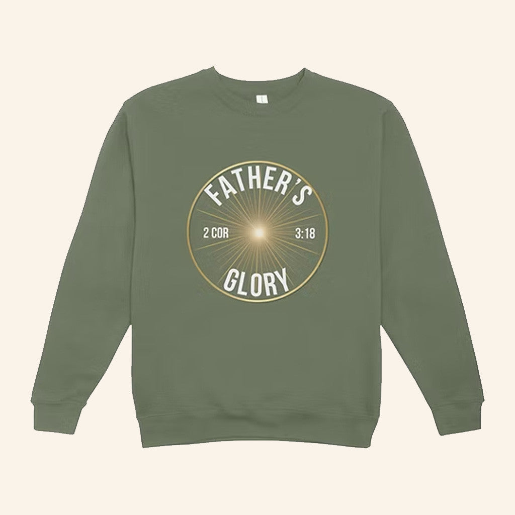 Father's Glory Merch Fathers Glory Olive Crewneck Sweatshirt Birthday Presents For Boyfriend - Lilybirchmarket