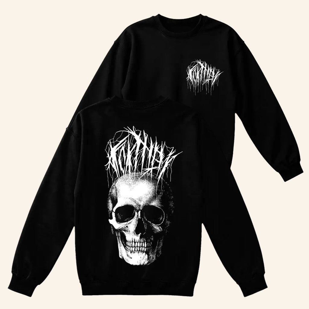 Fckthem Merch Dead Serious Crewneck Sweatshirt Birthday Ideas For Boyfriend - Lilybirchmarket