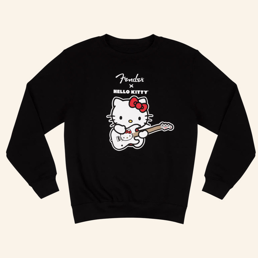 Fender Merch Fender Hello Kitty Logo Sweatshirt Christmas Gifts For Sister - Lilybirchmarket