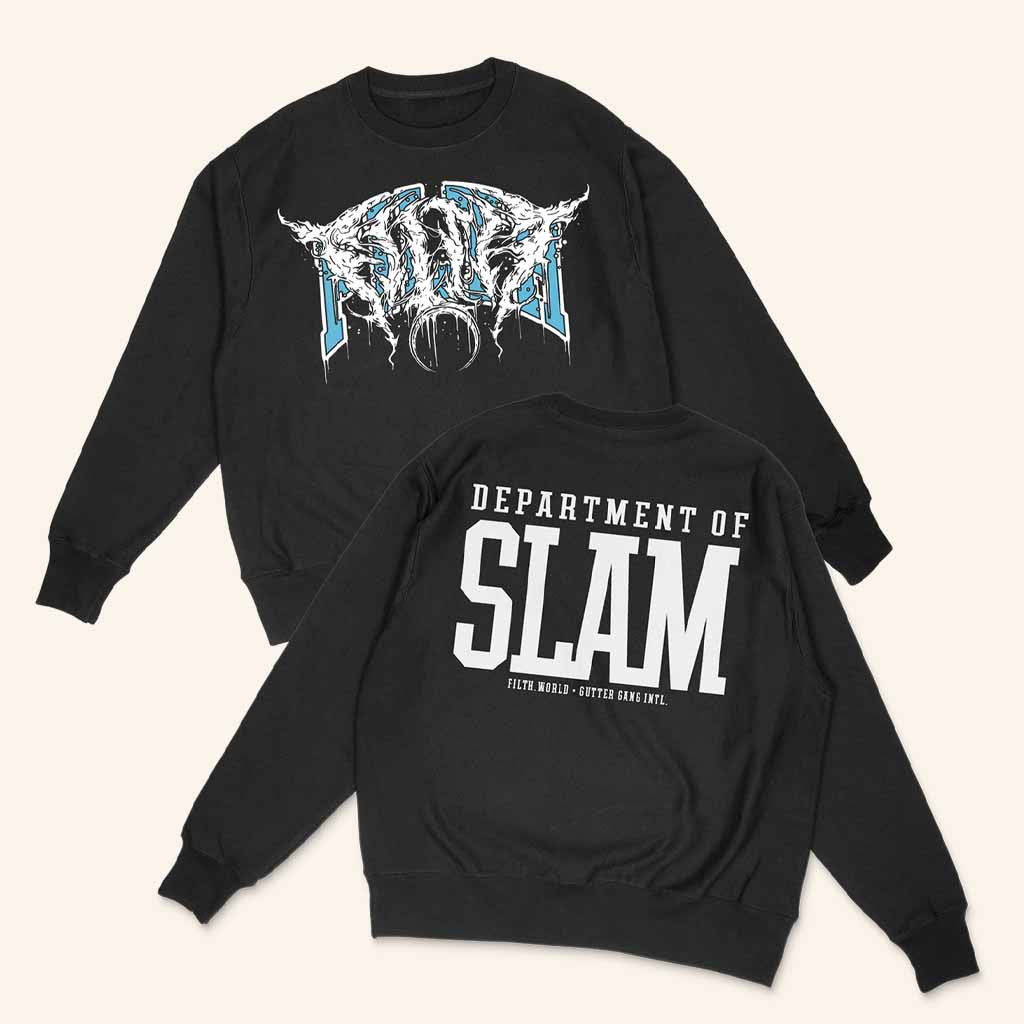 Filth Merch Store Dept Of Slam Crewneck Sweatshirt Best Gifts For Boyfriend - Lilybirchmarket