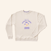Finch Merch This Is My Emotional Support Birb Finch Crewneck Sweatshirt Gifts For Her - Lilybirchmarket