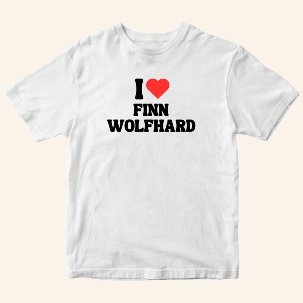 Finn Wolfhard Merch I Heart Finn Wolfhard Shirt I Love Finn Wolfhard T-Shirt Gifts For Fans - Lily Birch Market