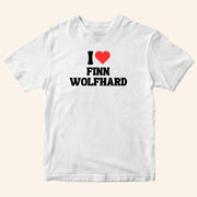 Finn Wolfhard Merch I Heart Finn Wolfhard Shirt I Love Finn Wolfhard T-Shirt Gifts For Fans - Lily Birch Market